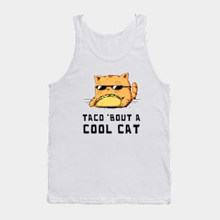 Cool Taco Cat Tank Top